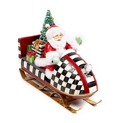 MacKenzie Childs Snowmobile Santa