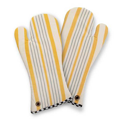 MacKenzie Childs Sunshine Oven Mitts - Set Of 2