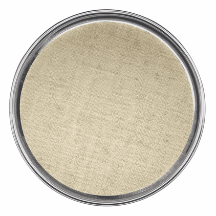 Mariposa Signature Round Metal Tray with Sand Faux Grasscloth Insert