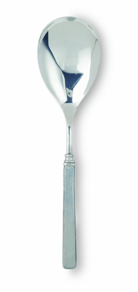 Match Italian Pewter Gabriella Wide Serving Spoon