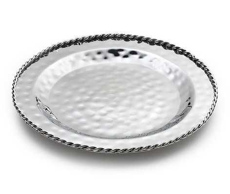 Mary Jurek Paloma Serve Tray with Braided Wire 13.5" Diameter