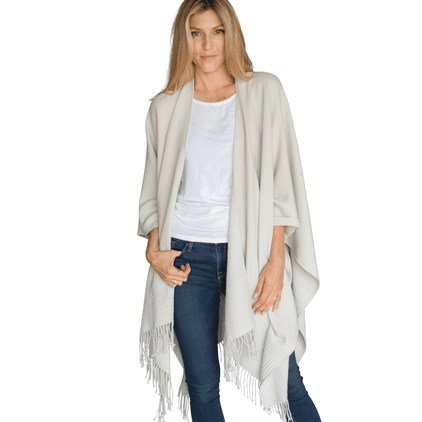 Mer Sea Travel Wrap Sea Salt (Grey-White With Heathering)