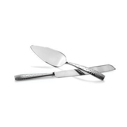 Nambe Dazzle Cake Knife & Server Set