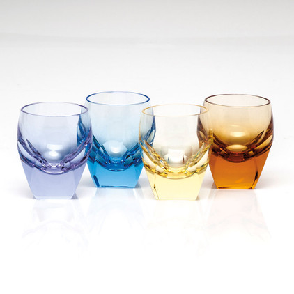 Moser Bar Multicolor Shot Glasses Set of 4 Multicolored