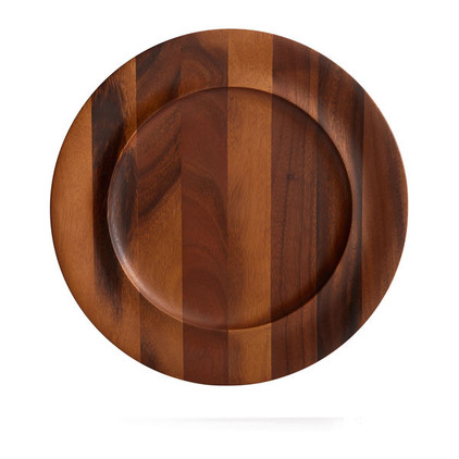 Nambe Skye Acacia Wood Charger