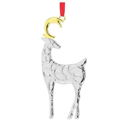 Nambe Holiday - Filigree Reindeer Ornament