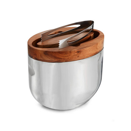 Nambe Mikko Ice Bucket with Tongs