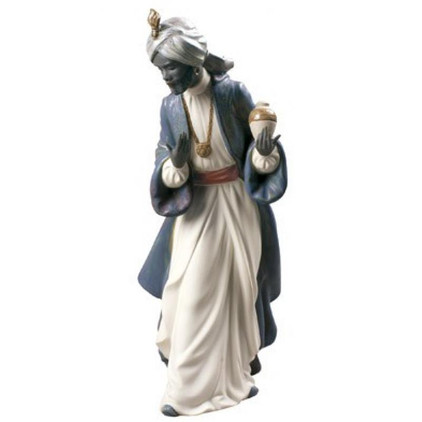 Nao By Lladro King Balthasar With Jug Figure