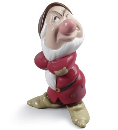 Nao by Lladro Porcelain "Grumpy" Disney Seven Dwarfs Figurine