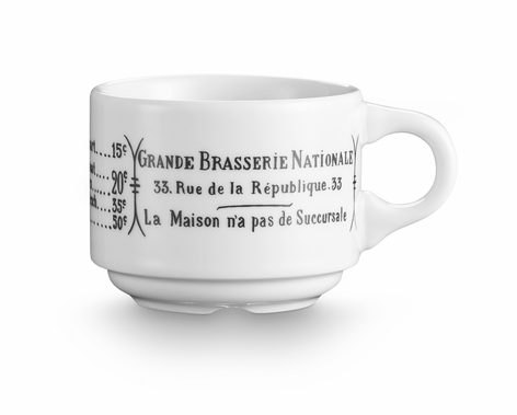 Pillivuyt Brasserie Espresso Cup - 3 Oz. Set of 4