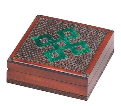 Polish Handcarved Wooden Box - Celtic Knotwork Box #1