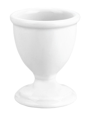 Pillivuyt Footed White Porcelain Egg Cup Set of 6