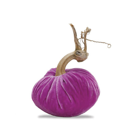 Plush Pumpkin Velvet Pumpkin 4 inch Pink Lilac