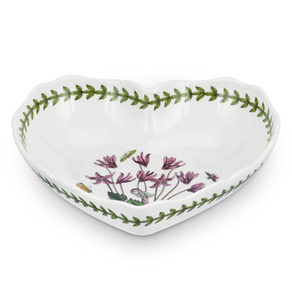 Portmeirion Botanic Garden Scalloped Edge Heart Shaped Dish