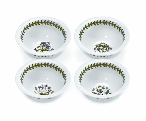 Portmeirion Botanic Garden 4.25 inch Mini Round Bowls (Assorted Set of 4)