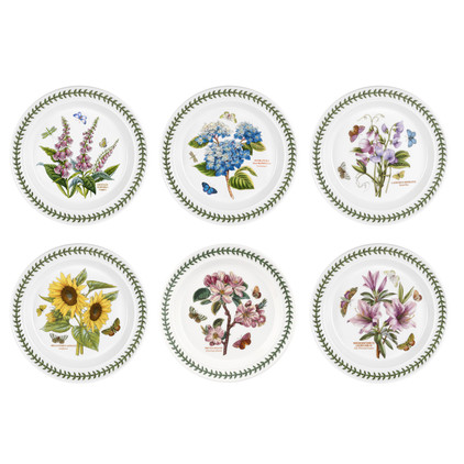 Portmeirion Botanic Garden Assorted 10.5 inch Dinner Plates (6)