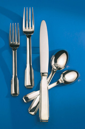 Ricci Flatware Art Deco Serving Spoon