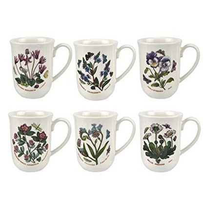 Portmeirion Botanic Garden Tulip Beaker Mug (Set of 6)