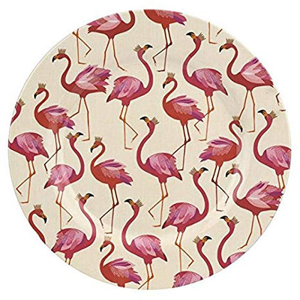 Portmeirion Sara Miller Melamine Melamine Dinner Plate (Set of 4) - Flamingo