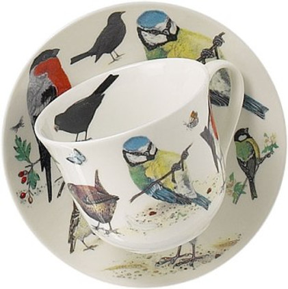 Roy Kirkham Garden Birds Jumbo Breakfast Cup & Saucer Set