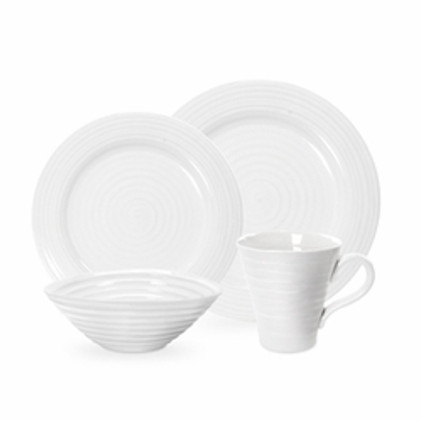 Portmeirion Sophie Conran White Dinnerware - 4 Piece Place Setting