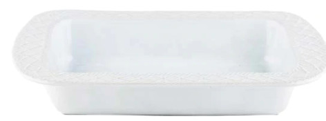 Skyros Designs Alegria Rectangular Baker Simply White