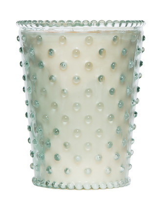 Simpatico Home 16 Ounce Hobnail Glass Candle - Scotch Pine (No. 26)