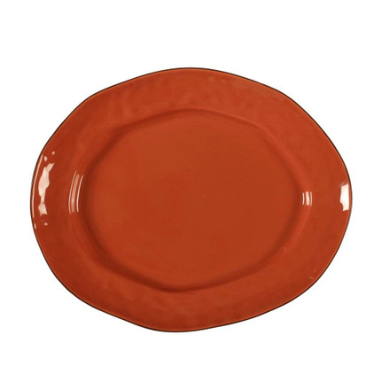 Skyros Designs Cantaria Large Oval Platter Persimmon