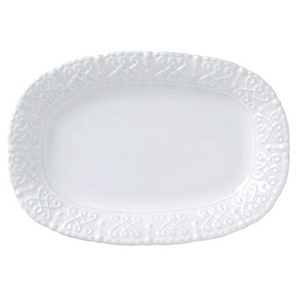 Skyros Designs Historia Small Oval Platter - Paper White