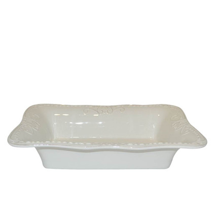 Skyros Designs Isabella Large Rectangular Baker Ivory