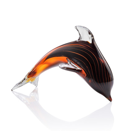 SPI Home Art Glass Cresting Dolphin