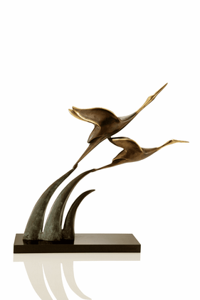 Airborne Cranes Sculpture by SPI Home