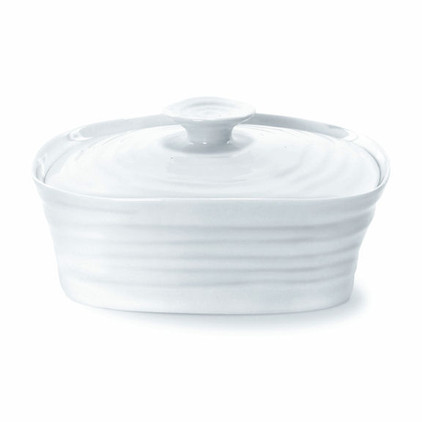 Portmeirion Sophie Conran White Covered Butter Dish