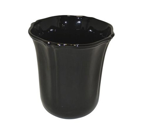 Skyros Designs Royale Black Wastebasket