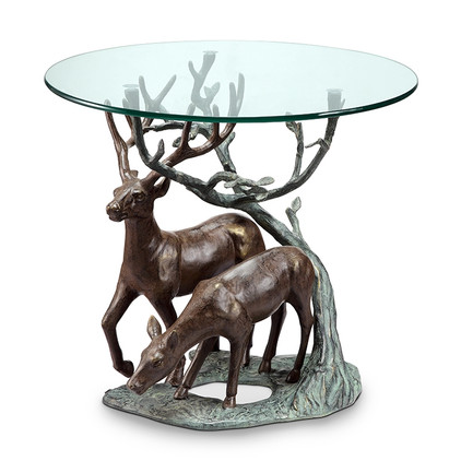 Deer Pair End Table by SPI Home