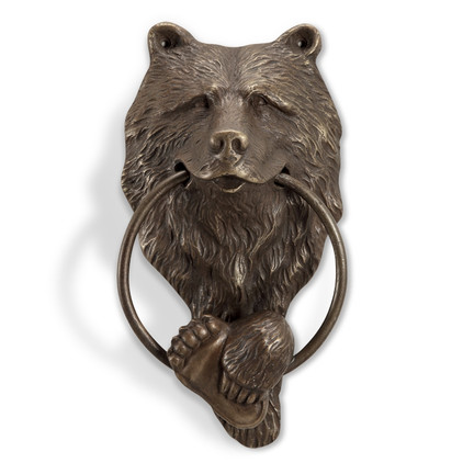 SPI Home Brass Bear Head Doorknocker