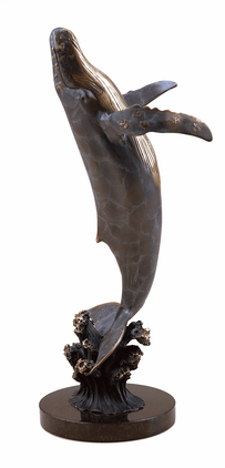 Large Humpback Whale Sculpture by SPI Home