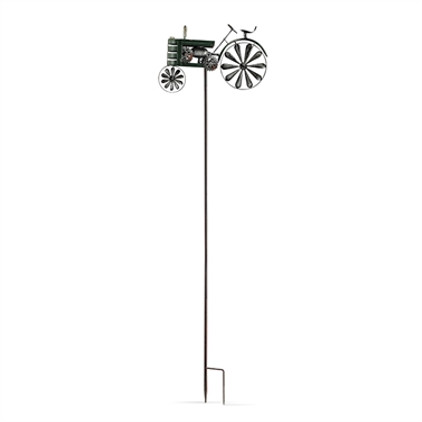 SPI Home Green Tractor Pinwheel Garden