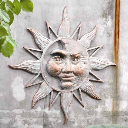 Half Face Sun Wall Plaque by SPI Home