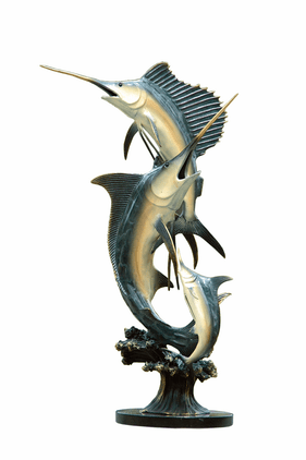 Slam (Marlin & Sailfish) Sculpture by SPI Home