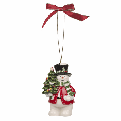 Spode Christmas Tree Snowman Ornament