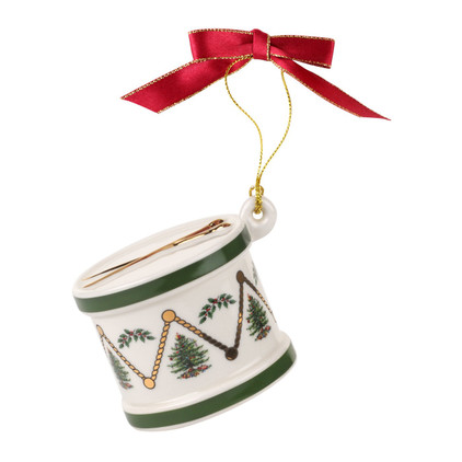 Spode Christmas Tree Ornaments Drum Ornament