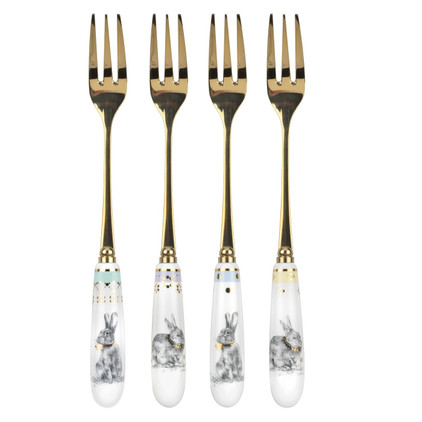 Spode Meadow Lane Cutlery Pastry Fork, Set of 4