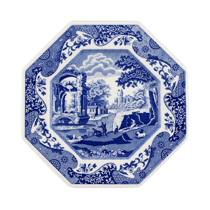 Spode Blue Italian Octagonal Plate