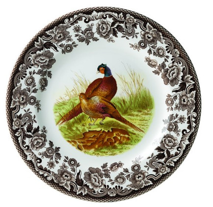 Spode Woodland 8 inch Salad Plate - Pheasant