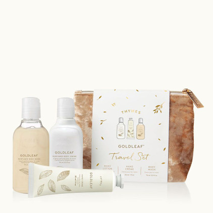 Thymes Giftables Travel Set with Beauty Bag: Goldleaf