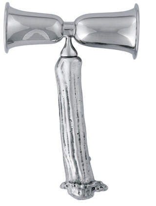 Vagabond House Double Jigger - Pewter Antler