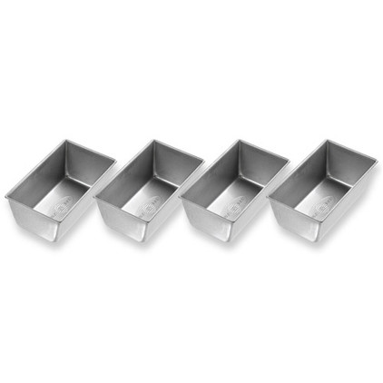 USA Pan - Mini Loafs - Set of 4  (5Â½" x 3" x 2Â¼" each)