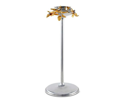 Vagabond House Candlestick Modern Tall - Golden Winter Berry