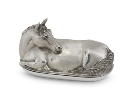 Vagabond House Horse Butter Dish